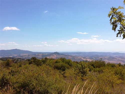 Panorama lungo il percorso